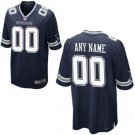 Mens Dallas Cowboys Custom Name And Number Game Limied Blue Stitched Jersey