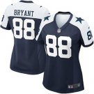 Womens Dallas Cowboys 88# Dez Bryant Limited Blue Stitched Jersey