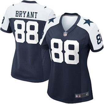 Womens Dallas Cowboys #88 Dez Bryant Limited Blue Stitched Jersey