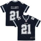 Youth Dallas Cowboys 21# Ezekiel Elliott Limited Blue Stitched Jersey