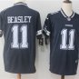 Mens Dallas Cowboys 11# Cole Beasley Limited Blue Stitched Jersey