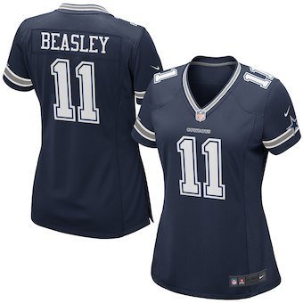Womens Dallas Cowboys 11# Cole Beasley Limited Blue Stitched Jersey