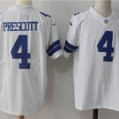 Mens Dallas Cowboys 4# Dak Prescott Limited White Stitched Jersey
