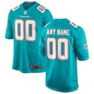 Mens Miami Dolphins Custom Name And Number Game Limied Blue Stitched Jersey
