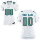 Womens Miami Dolphins Custom Name And Number Game Limied White Stitched Jersey