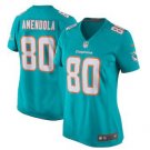 Womens Miami Dolphins 80# Danny Amendola Limited Blue Stitched Jersey