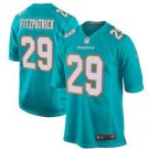 Men's Miami Dolphins 29# Minkah Fitzpatrick Game Blue Stitched Jersey