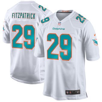 Mens Miami Dolphins 29# Minkah Fitzpatrick Limited White Stitched Jersey