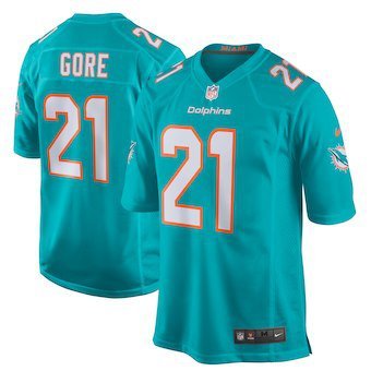 Mens Miami Dolphins 21# Frank Gore Limited Blue Stitched Jersey