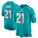 Mens Miami Dolphins 21# Frank Gore Limited Blue Stitched Jersey