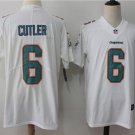 Mens Miami Dolphins 6# Jay Cutler Limited White Stitched Jersey
