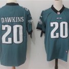 Mens Eagles 20# Brian Dawkins Green LT Stitched Jersey