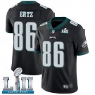 Eagles #86 Zach Ertz Black Super Bowl LII Stitched Jersey