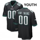 Youth Eagles Custom Name And Number Game Limied Black Stitched Jersey