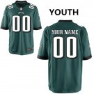 Youth Eagles Custom Name And Number Game Limied Green Stitched Jersey