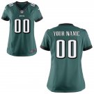 Womens Eagles Custom Name And Number Game Limied Green Stitched Jersey