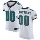 Mens Eagles Custom Name And Number Elite White Stitched Jersey