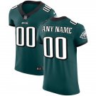 Mens Eagles Custom Name And Number Elite Green Stitched Jersey