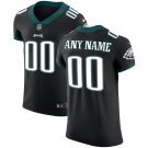 Mens Eagles Custom Name And Number Elite Black Stitched Jersey