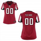 Womens Atlanta Falcons Custom Name And Number Game Limied Red Stitched Jersey