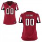 Womens Atlanta Falcons Custom Name And Number Game Limied Red Stitched Jersey