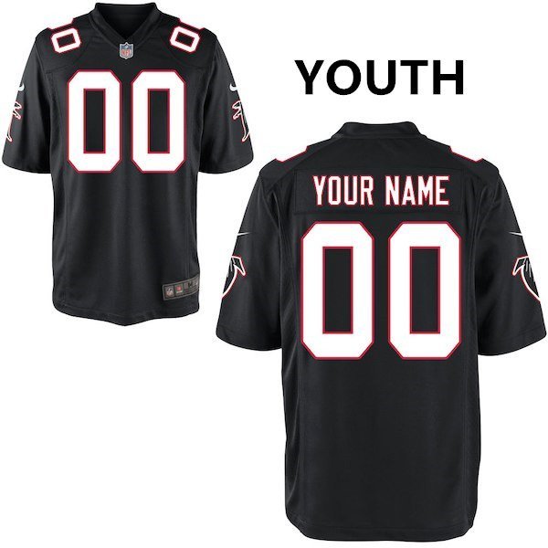 Youth Atlanta Falcons Custom Name And Number Game Limied Black Stitched Jersey