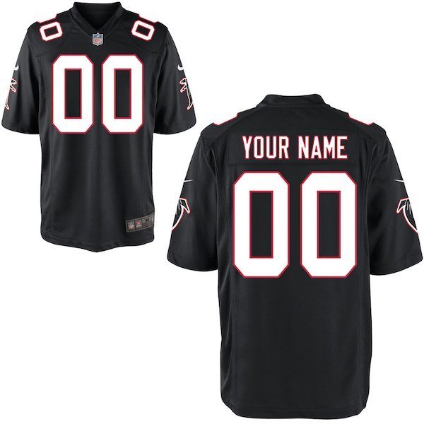 Mens Atlanta Falcons Custom Name And Number Game Limied Black Stitched Jersey