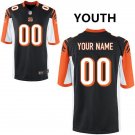 Youth Cincinnati Bengals Custom Name And Number Game Limied Black Stitched Jersey