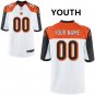 Youth Cincinnati Bengals Custom Name And Number Game Limied White Stitched Jersey