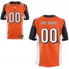 Mens Cincinnati Bengals Custom Name And Number Elite Orange Stitched Jersey