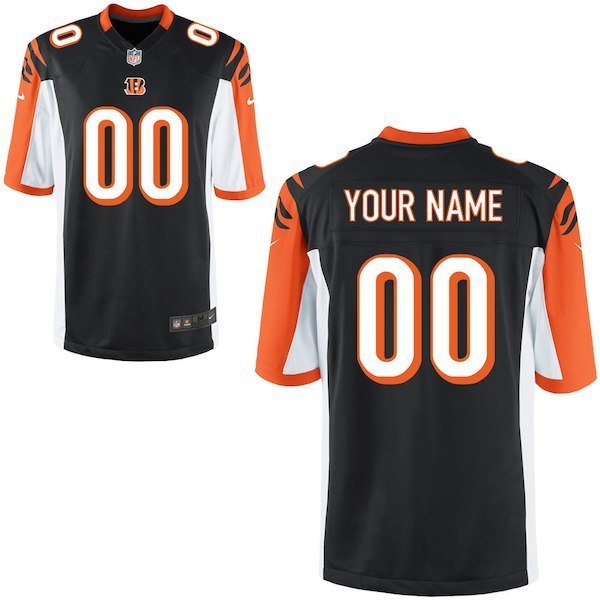 Mens Cincinnati Bengals Custom Name And Number Game Limied Black Stitched Jersey