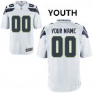 Youth Seattle Seahawks Custom Name And Number Game Limied White Stitched Jersey