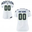 Womens Seattle Seahawks Custom Name And Number Game Limied White Stitched Jersey