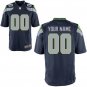 Mens Seattle Seahawks Custom Name And Number Game Limied Navy Stitched Jersey
