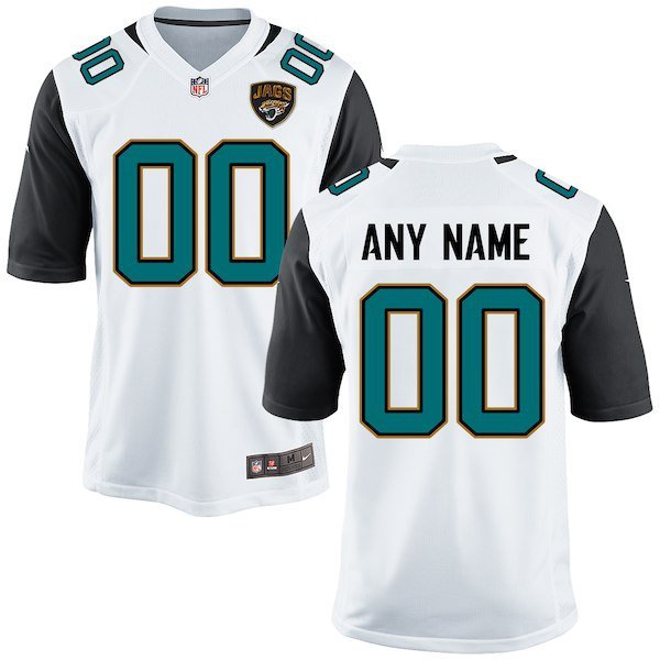 Mens Jacksonville Jaguars Custom Name And Number Game Limied White Stitched Jersey