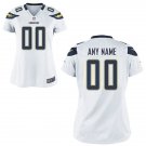 Womens Los Angeles Chargers Custom Name And Number Game Limied White Stitched Jersey