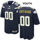 Youth Los Angeles Chargers Custom Name And Number Game Limied Navy Stitched Jersey