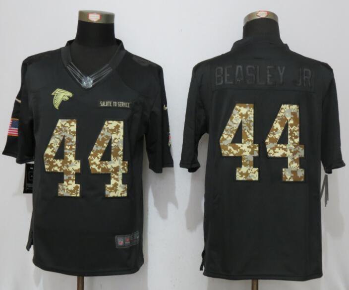 Mens Atlanta Falcons 44# Vic Beasley Jr charcoal Stitched Jersey