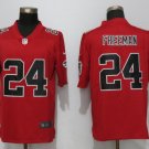 Mens Atlanta Falcons 24# Devonta Freeman red Stitched Jersey
