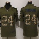 Mens Atlanta Falcons 24# Devonta Freeman Limited Green Stitched Jersey