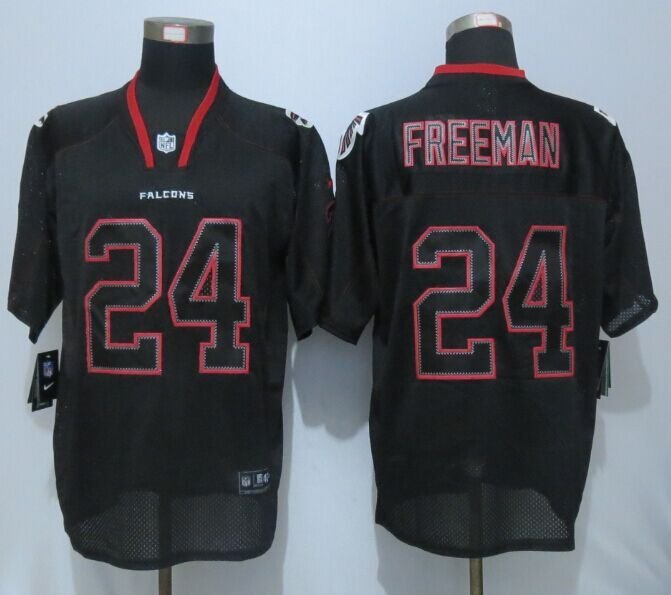 Mens Atlanta Falcons 24# Devonta Freeman black Stitched Jersey