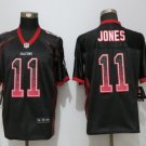 Mens Atlanta Falcons 11# Julio Jones black Stitched Jersey