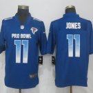 Mens Atlanta Falcons 11# Julio Jones blue Stitched Jersey