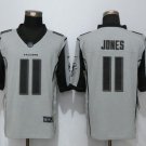 Mens Atlanta Falcons 11# Julio Jones gray Stitched Jersey