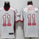 Mens Atlanta Falcons 11# Julio Jones white Stitched Jersey