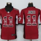 Mens Atlanta Falcons 11# Julio Jones red Stitched Jersey