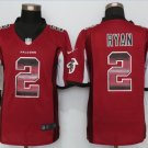 Mens Atlanta Falcons 2# Matt Ryan red 2 Stitched Jersey