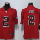 Mens Atlanta Falcons 2# Matt Ryan red Stitched Jersey