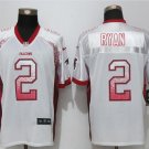 Mens Atlanta Falcons 2# Matt Ryan white Stitched Jersey