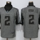Mens Atlanta Falcons 2# Matt Ryan Limited Gray Stitched Jersey